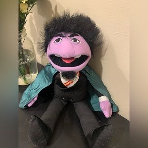 Vintage 1993 Applause Sesame Street The Count 15" Dracula Muppets Plush Used